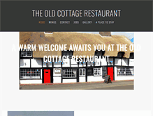 Tablet Screenshot of oldcottagerestaurant.co.uk